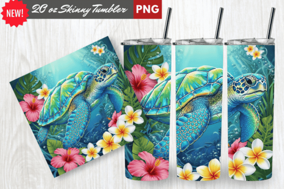 Download Crystal Shell Sea Turtle Tumbler Wrap - Tumbler Collection