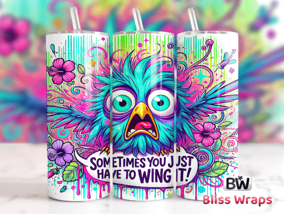 Download Sarcastic Funny Bird Tumbler Wrap Png - Tumbler Collection