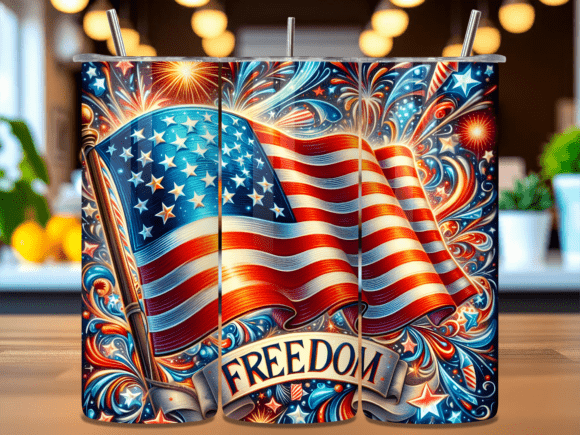 Download Freedom American Flag Fourth Tumbler PNG - Tumbler Collection