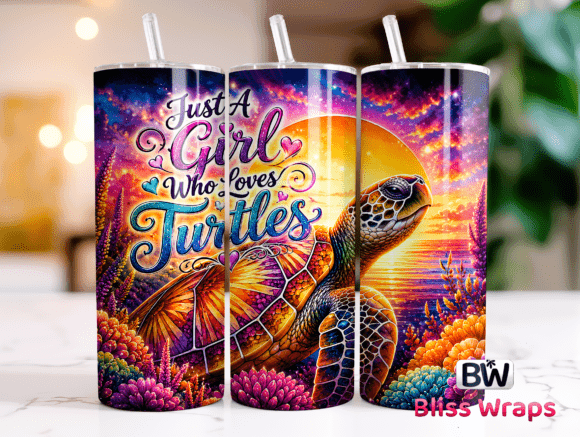Download Sea Turtle Tumbler Wrap PNG - Tumbler Collection