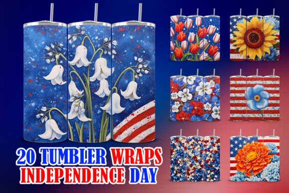 Download Independence Day Tumbler Wraps - Tumbler Collection