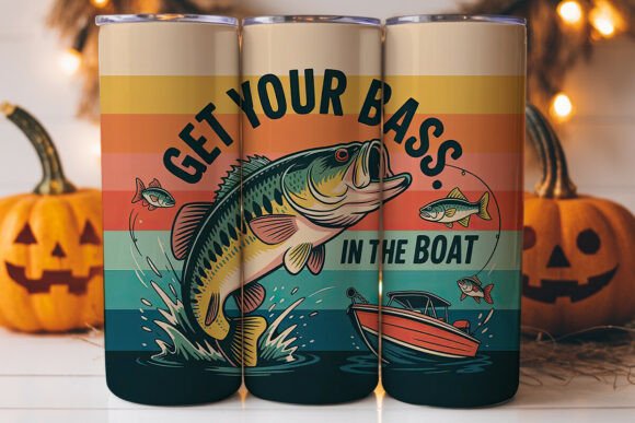 Download Get Your Bass Fishing Tumbler Wrap - Tumbler Collection