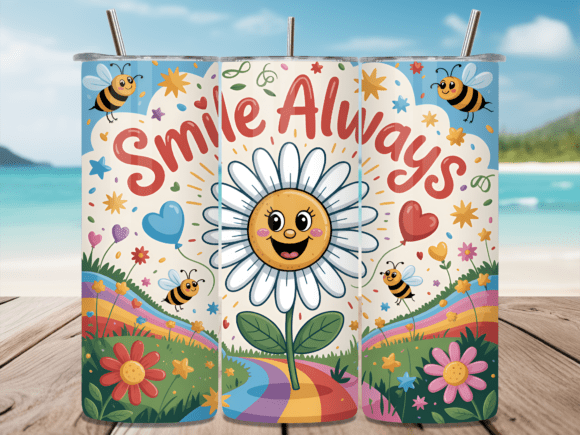 Download Daisy &amp; Bees Inspirational Tumbler Wrap - Tumbler Collection