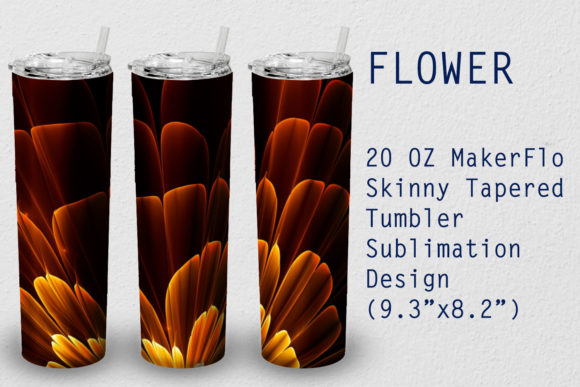 Download Tumbler Tapered 20 OZ Sublimation Flower - Tumbler Collection