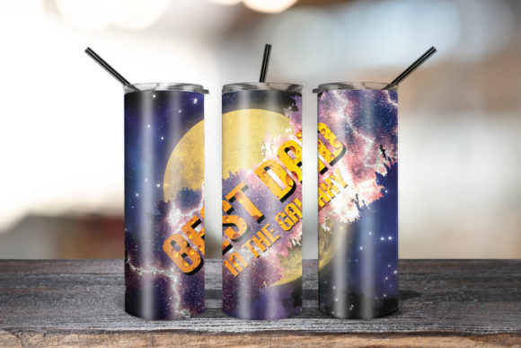 Download 20oz Skinny Tumbler Best Dad Galaxy - Tumbler Collection