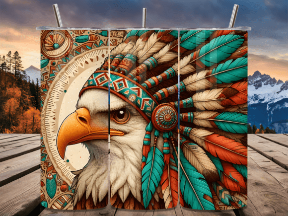 Download Native American Headdress Eagle Tumbler - Tumbler Collection