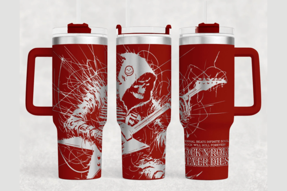 Download Skull Rock 40oz Laser Tumbler Wrap SVG - Tumbler Collection