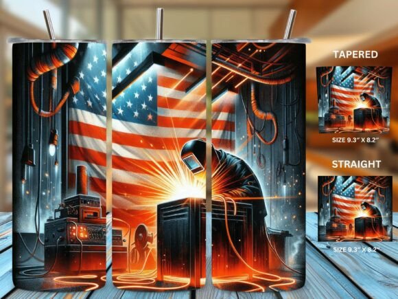 Download Patriotic American Flag Welding Tumbler - Tumbler Collection