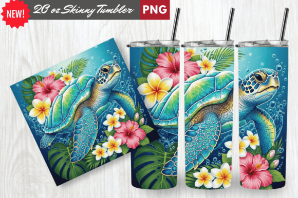 Download Crystal Shell Sea Turtle Tumbler Wrap - Tumbler Collection
