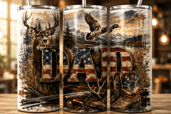 Download Dad Hunting Tumbler Wrap PNG - Tumbler Collection