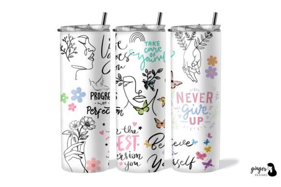Download Positive Affirmations 20oz Tumbler Wraps - Tumbler Collection