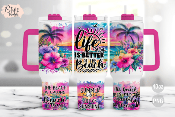 Download Life is Better at the Beach 40oz Tumbler - Tumbler Collection