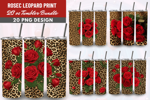 Download Rosec Leopard Print Tumbler Wrap Bunde - Tumbler Collection