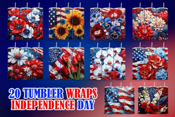 Download Independence Day Tumbler Wraps - Tumbler Collection