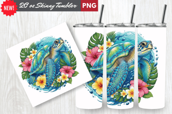 Download Crystal Shell Sea Turtle Tumbler Wrap - Tumbler Collection