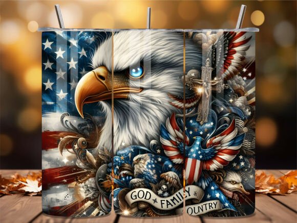Download God Family Country Eagle Tumbler Wrap - Tumbler Collection
