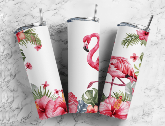 Download Pink Flamingo Tumbler PNG , Sublimation - Tumbler Collection