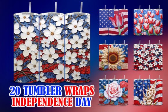 Download Independence Day Tumbler Wraps - Tumbler Collection