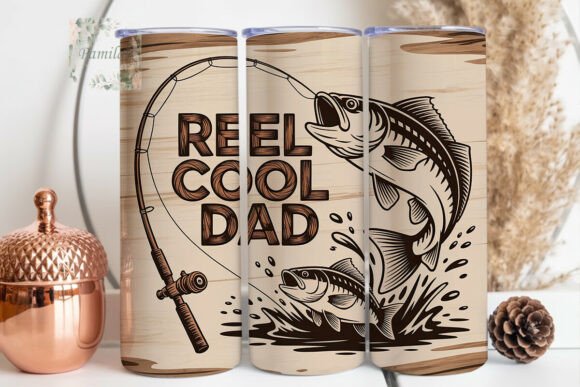 Download Rustic Bass Fishing Reel Dad Tumbler - Tumbler Collection