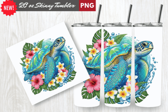 Download Crystal Shell Sea Turtle Tumbler Wrap - Tumbler Collection