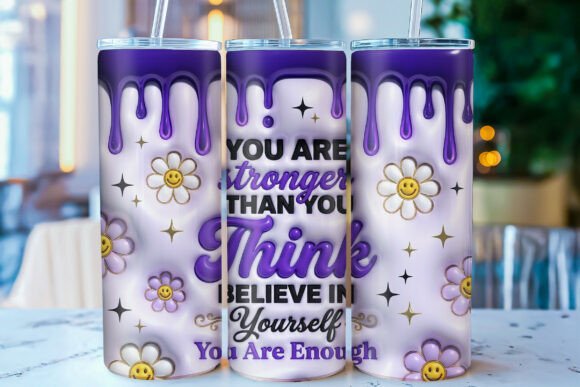 Download 3D Inflated Inspirational Quote Tumbler - Tumbler Collection