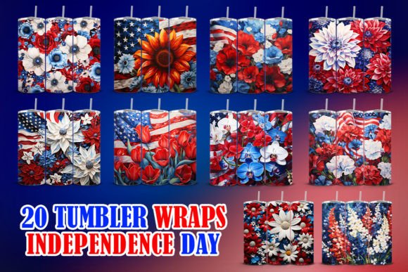 Download Independence Day Tumbler Wraps - Tumbler Collection