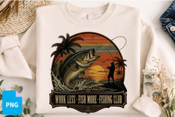 Download Vintage Bass Fishing PNG - Fishing png Collection