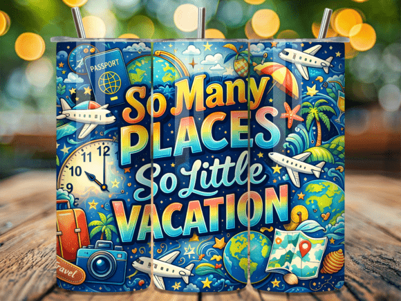 Download So Many Places Travel Summer Tumbler PNG - Tumbler Collection