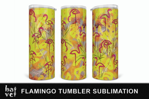 Download Vintage Flamingo Tumbler PNG - Tumbler Collection