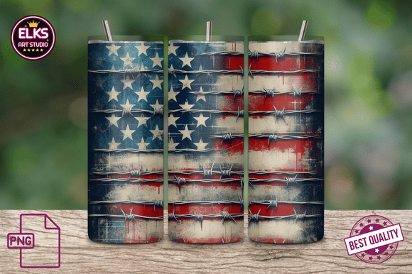 Download July 4th Red White and Blue Tumbler Wrap - Tumbler Collection