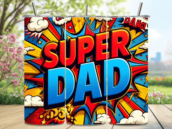 Download Super Dad Tumbler Wrap PNG - Tumbler Collection