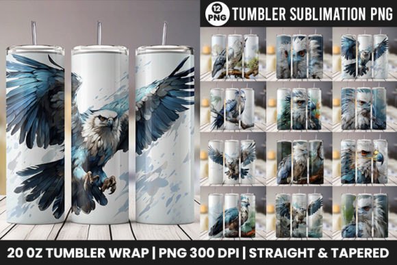 Download Harpy Eagle Tumbler Wrap Design Bundle - Tumbler Collection