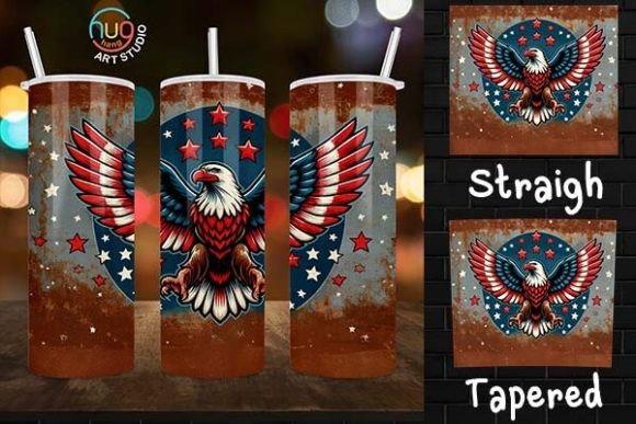 Download Vintage USA Flag Eagle Rustic Tumbler - Tumbler Collection