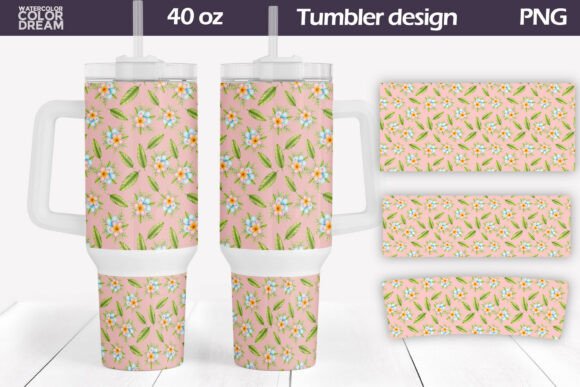 Download Pink Tropical Tumbler Wrap 40 Oz - Tumbler Collection