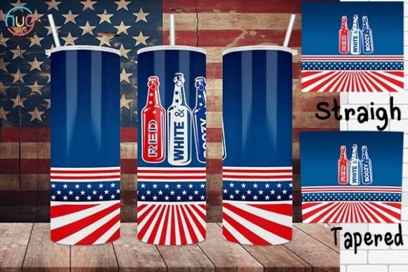 Download Red White and Booze Tumbler, Patriotic - Premium Bundle