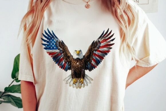 Download American Flag Bald Eagle Design Png - Bald eagle design Collection