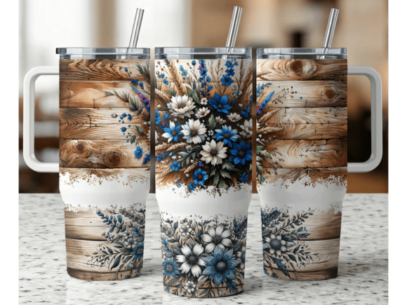 Download Western Flower 40oz Tumbler Wrap - Tumbler Collection