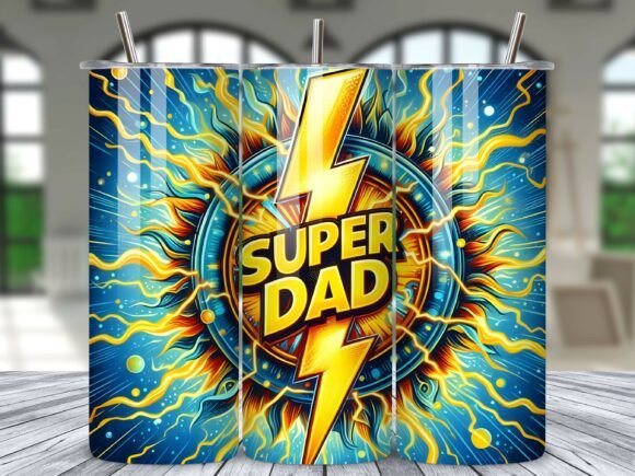 Download Super Dad Tumbler Wrap Sublimation PNG - Tumbler Collection