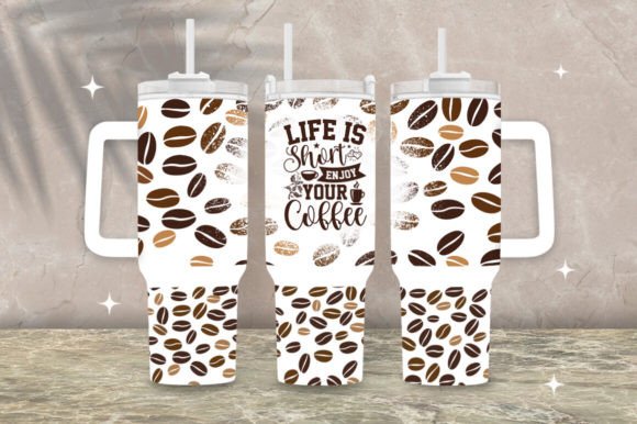 Download 40 Oz Text Tumbler Coffee Beans Png - Tumbler Collection