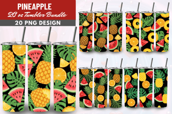 Download Pineapple Tumbler Wraps 20oz Bundle - Tumbler Collection
