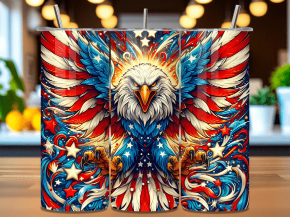 Download Freedom Eagle Tumbler Wrap PNG - Tumbler Collection
