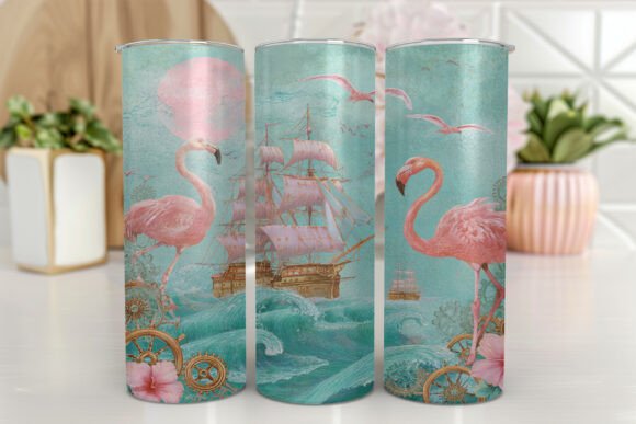 Download Flamingo Tumbler PNG Colorful Flamingos - Tumbler Collection