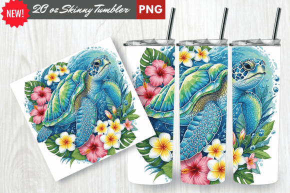 Download Crystal Shell Sea Turtle Tumbler Wrap - Tumbler Collection