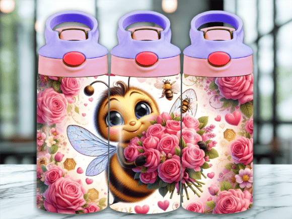 Download Summer Bloom Flip Top Kids Tumbler Wrap - Tumbler Collection