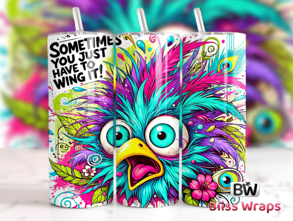 Download Sarcastic Funny Bird Tumbler Wrap Png - Tumbler Collection