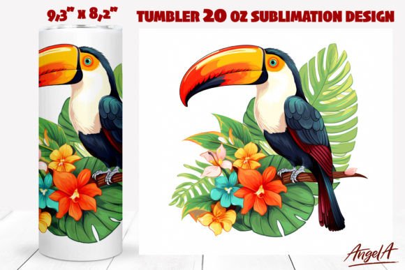 Download Toucan Tumbler Wrap Sublimation, Bird - Tumbler Collection
