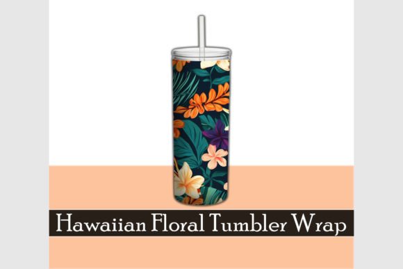 Download Hawaiian Tropical Flowers Tumbler Wrap - Tumbler Collection