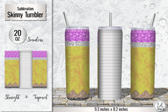 Download Pencil Tumbler Wrap. Lined Sheet Png - Tumbler Collection