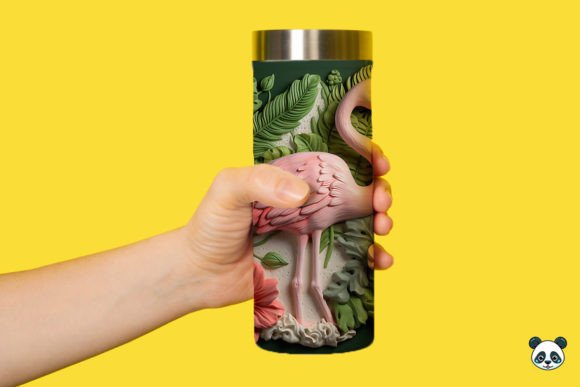 Download 3D Flamingo Tumbler Wrap PNG - Tumbler Collection