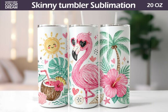 Download Flamingo Seamless Tumbler Design - Tumbler Collection